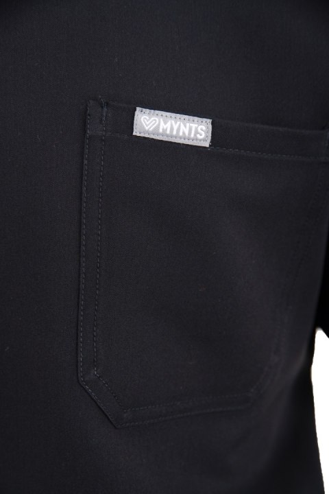 MYNTS V-Neck Pocket Genius - ScrubTop Men MMT003 Black