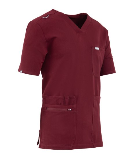 MYNTS V-Neck Pocket Genius - ScrubTop Men MMT003 Burgundy