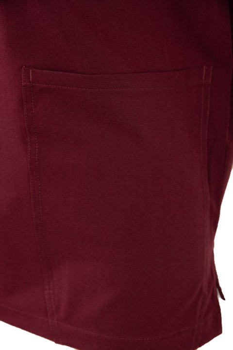 MYNTS V-Neck Pocket Genius - ScrubTop Men MMT003 Burgundy