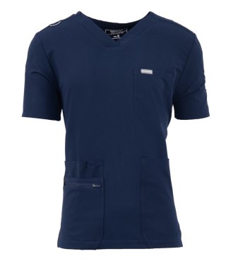 MYNTS V-Neck Pocket Genius - ScrubTop Men MMT003 Midnight Navy