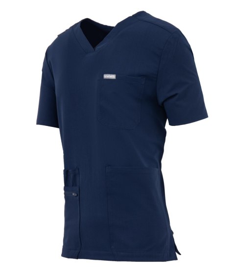 MYNTS V-Neck Pocket Genius - ScrubTop Men MMT003 Midnight Navy