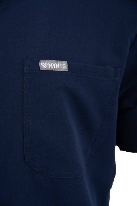 MYNTS V-Neck Pocket Genius - ScrubTop Men MMT003 Midnight Navy