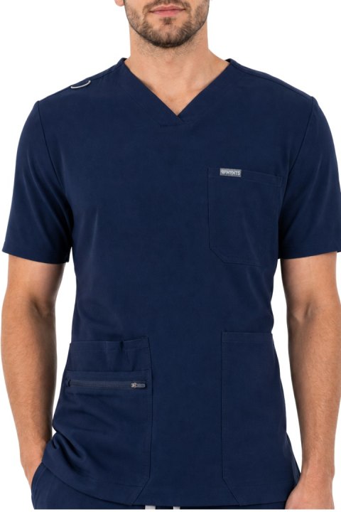 MYNTS V-Neck Pocket Genius - ScrubTop Men MMT003 Midnight Navy