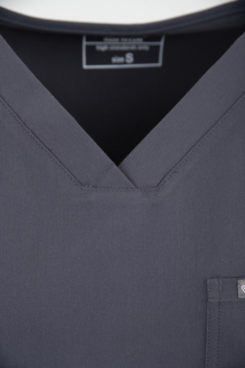 MYNTS V-Neck Pocket Genius - ScrubTop Men MMT003 MoonStone Grey
