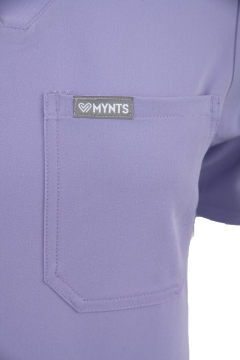 MYNTS V-Neck Two Pockets - Scrub Top Women WMT002 Lavender