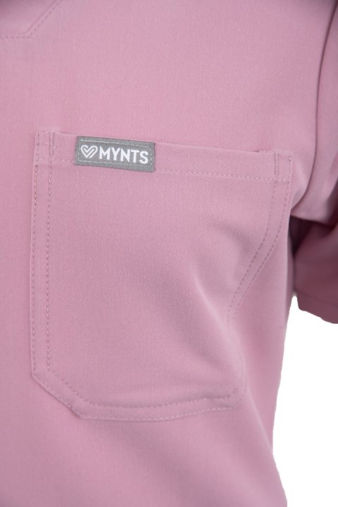 MYNTS V-Neck Two Pockets - Scrub Top Women WMT002 Rose Water
