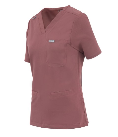 MYNTS V-Neck Two Pockets - Scrub Top Women WMT002 Terra Rose