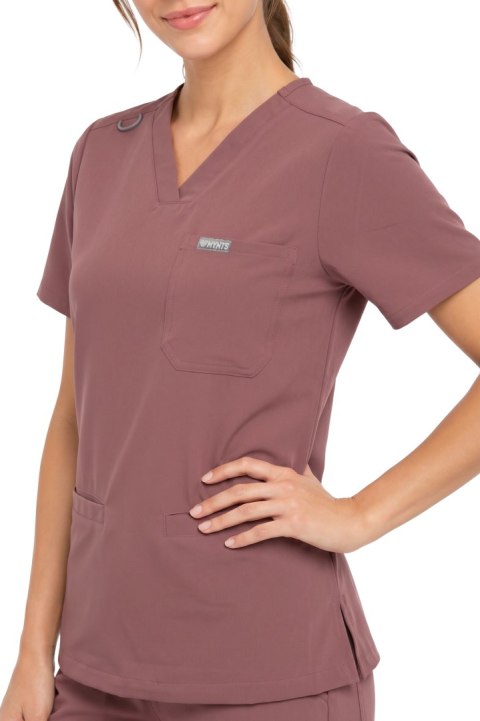 MYNTS V-Neck Two Pockets - Scrub Top Women WMT002 Terra Rose